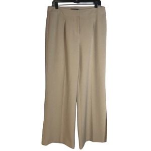 Alex Marie High Waist Tan Trouser Wide Leg Size 12